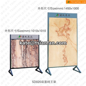 SD020 Stone Display Stand, Slab Display Rack, Ceramic Tile Display Racks, Mosaic Tile Display Shelve