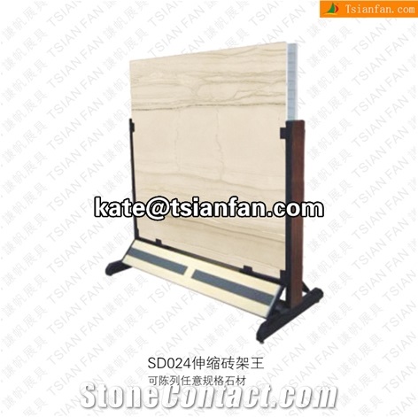 SD024 Stone Display Stand, Slab Display Rack, Ceramic Tile Display Racks, Mosaic Tile Display Shelve