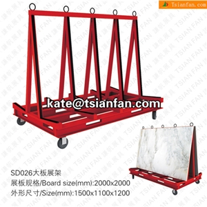 SD025 Stone Display Stand, Slab Display Rack, Ceramic Tile Display Racks, Mosaic Tile Display Shelve