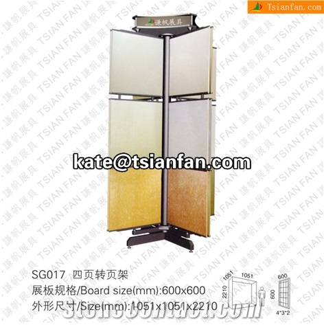 SG017 Stone Display Stand, Slab Display Rack, Ceramic Tile Display Racks, Mosaic Tile Display Shelve