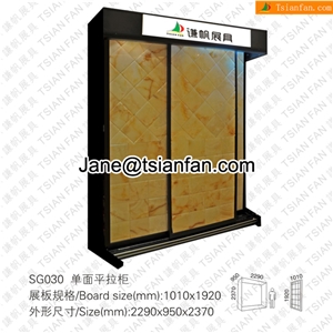 SG030 Crystal White Granite Tiles Display Rack