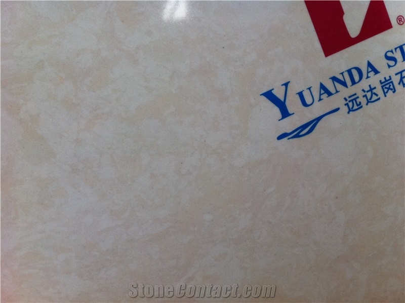 Pearl White Pearl Beige Aritificial Marble Slabs
