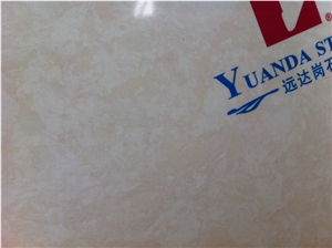 Pearl White Pearl Beige Aritificial Marble Slabs