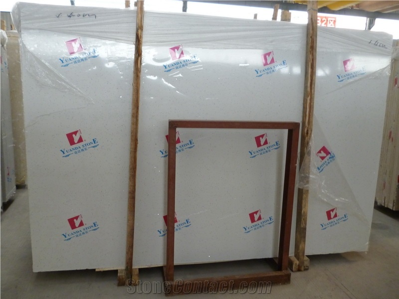 Snow White Artificial Nano Glass Stone Slabs