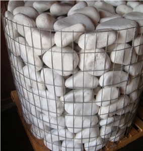 Dolomite White Marble Gabion,Garden Stone
