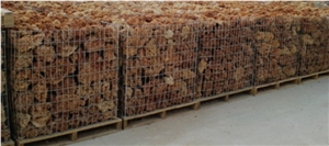 Red Limestone Gabion,Garden Stone