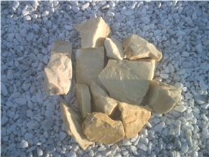 Yellow Daisy Pebble Stone for Garden Landscaping Stone, DAISY STONE Yellow Marble Landscaping