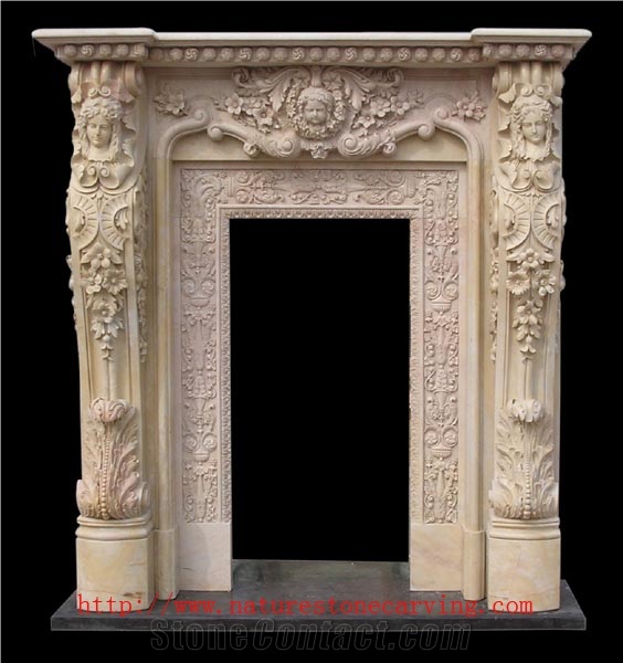 China Beige Limestone Window Frame