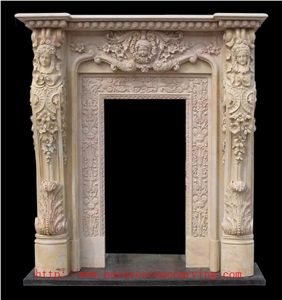 China Beige Limestone Window Frame
