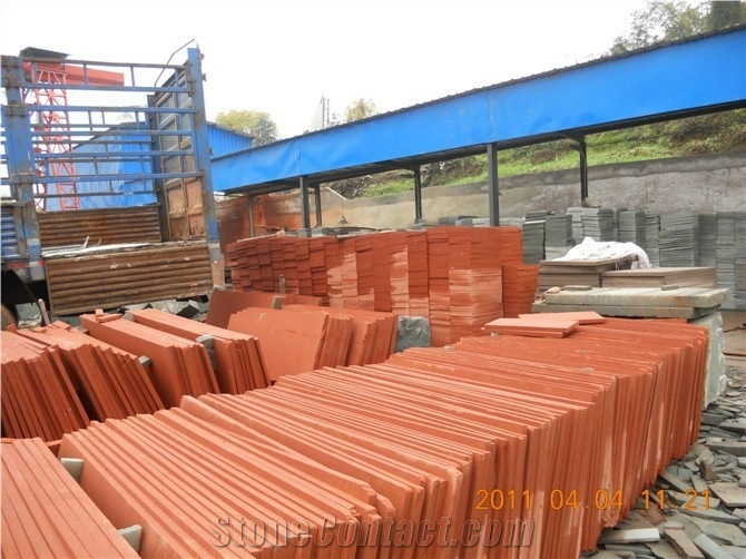 China Yellow Sandstone Tile