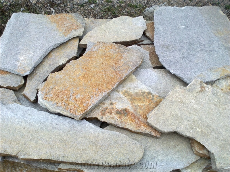 Silber Gneiss Flagstone, Grey and Brown Flagstone