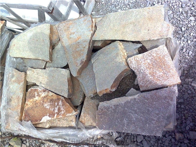 Silber Gneiss Flagstone, Grey and Brown Flagstone