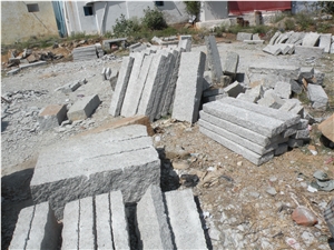 White Granite Cobblestones, Pavers