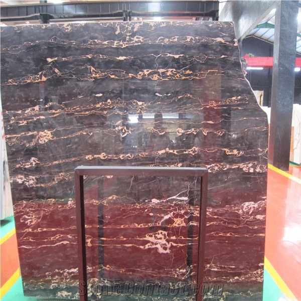 Nero Portoro Vena Fine Marble,Italian Black Marble Slab