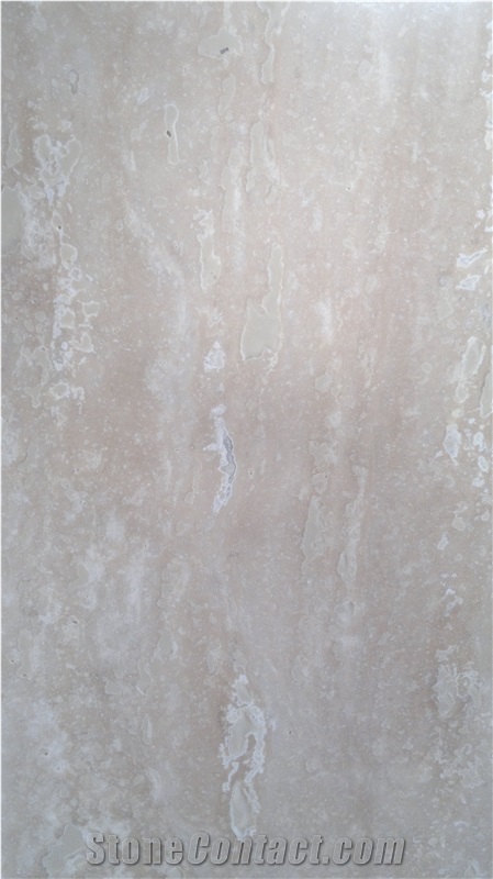 Hajiabad Travertine, Cream Waveless Travertine, Hajiadbad Cream Waveless Travertine Wall