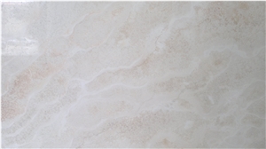 Hajiabad Travertine, Cream Waveless Travertine, Hajiadbad Cream Waveless Travertine Wall