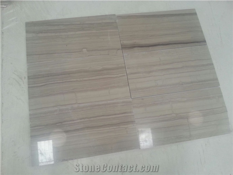 Athen Wooden Marble Slabs & Tiles, China Grey Marble