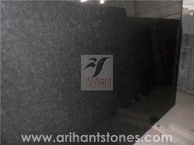 Black Pearl Granite Slab, India Black Granite