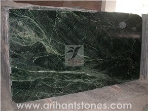 Rainforest Green Marble Tiles, Slabs