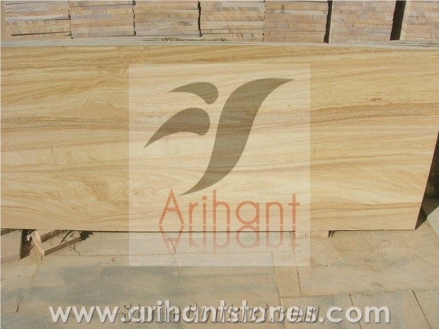 Teak Wood Sandstones Slabs