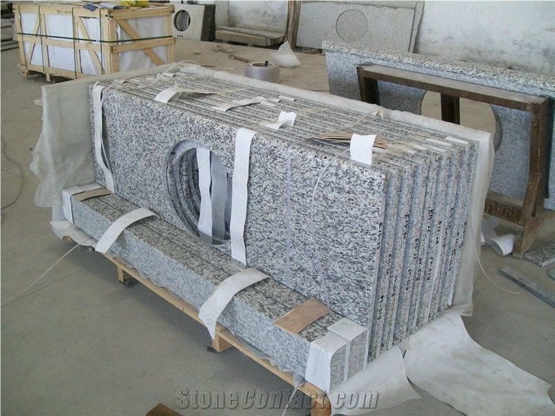 Good Price High Polished Tiger Skin White Vanity Tops, Tiger Skin White Granite Vanity Tops