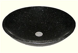 Black Galaxy Granite Sink, Round Black Granite Basins Black Galaxy Granite Sink, Round Black Granite Basins