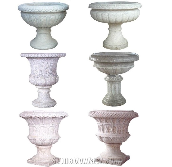 Lanscaping Stone Flowerpots, Granite Flowerpots