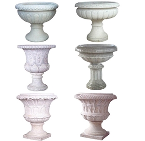 Lanscaping Stone Flowerpots, Granite Flowerpots Lanscaping Stone Flowerpots, Granite Flowerpots