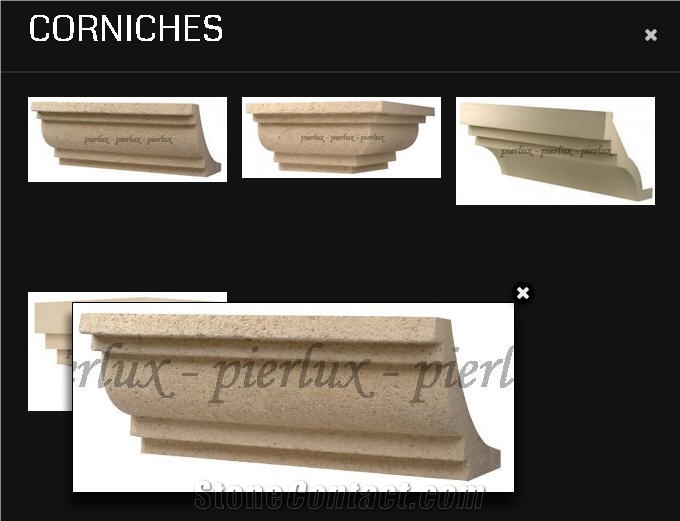 Beige Limestone Corniches