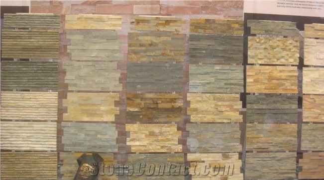 Hebei Rust Slate Stacked Wall Stone
