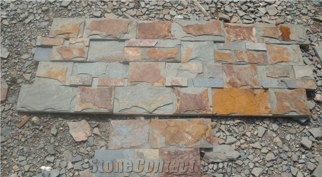 Roof Tiles Rustic Slate, China Rust Slate Roof Tiles