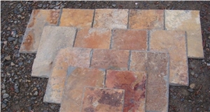 Roof Tiles Rustic Slate, China Rust Slate Roof Tiles