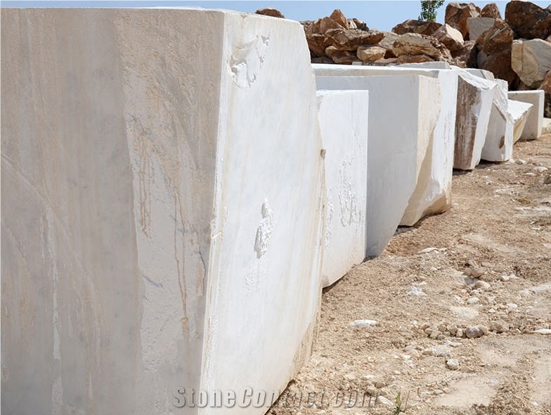Afyon Sugar Marble Blocks, Turkey White Marble
