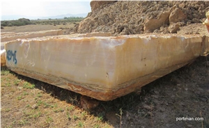 Naghadeh White Onyx Blocks, Iran White Onyx
