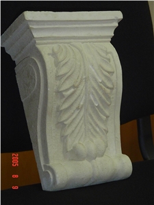 Crimean Limestone Building Stones Arches, Brackets, Imposts, White Limestone