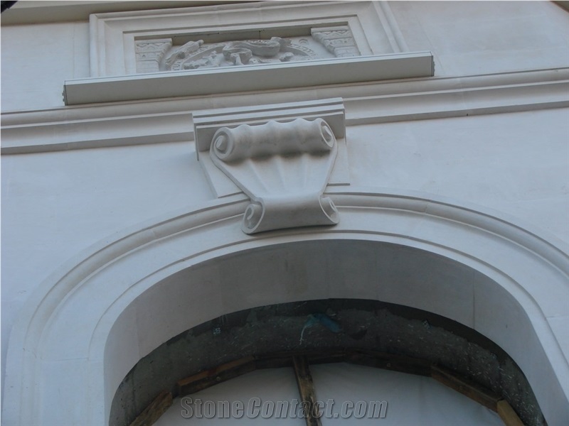 Crimean Limestone Building Stones Arches, Brackets, Imposts, White Limestone