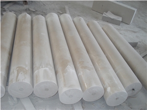 Crema Marfil Column, Beige Marble Column