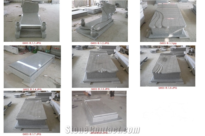 G603 Monument, Grey Granite Monument