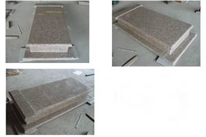 G648 Granite for European Market Tombstone, Pink Granite Tombstone, G648 Red Granite Tombstone