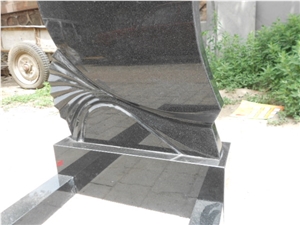 Shanxi Black Tombstone, Black Granite, Monument