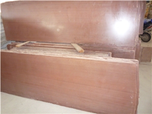 Chinese Red Vein Wooden Sandstone Slabs and Tiles