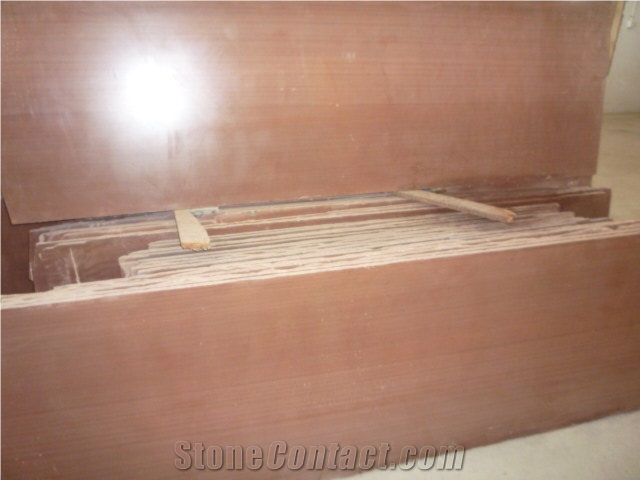 Chinese Red Vein Wooden Sandstone Slabs and Tiles