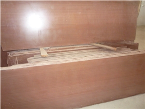 Chinese Red Vein Wooden Sandstone Slabs and Tiles