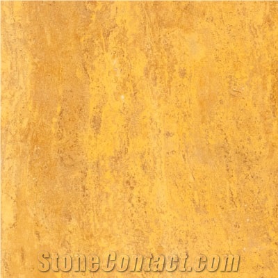 Orange Travertine Slabs & Tiles, Iran Yellow Travertine