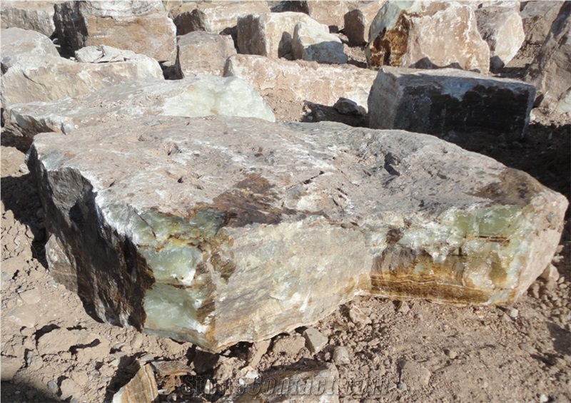 Abbarik Green Onyx Block, Iran Green Onyx