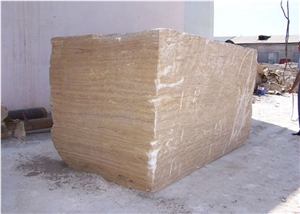 Travertine Block, Iran White Travertine