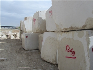 Travertine Block, Iran White Travertine