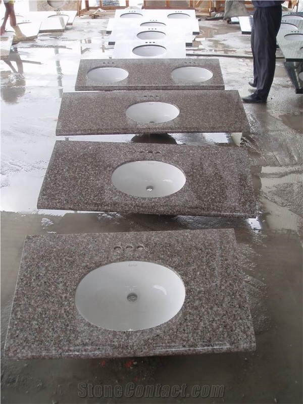 G664 Granite Vanity Top, G664 Pink Granite Countertop