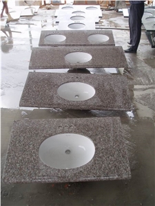 G664 Granite Vanity Top, G664 Pink Granite Countertop