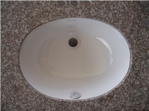 G664 Granite Vanity Top, G664 Pink Granite Countertop